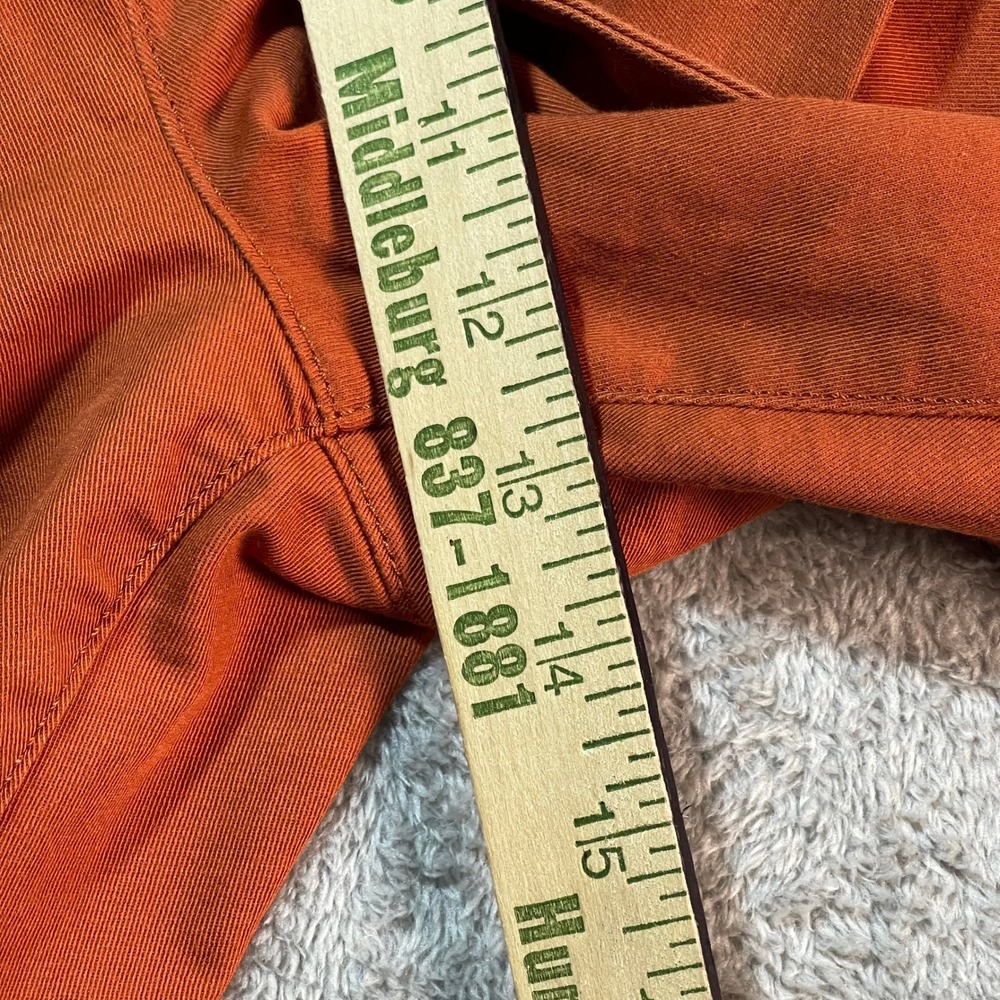 Banana Republic High Rise Cropped‎ Pants with Belt Orange Size 8 Women's Terra - Picture 7 of 16